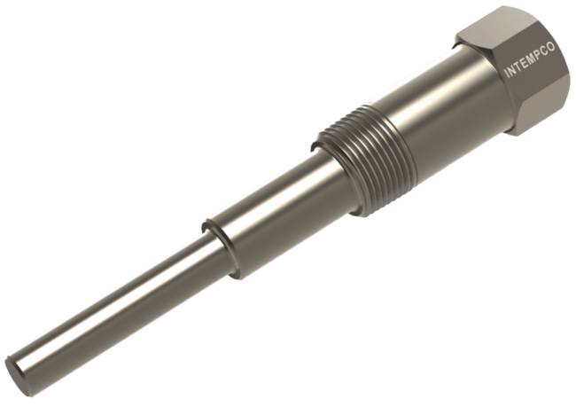 Intempco Threaded Stepped Barstock Thermowell, TW101